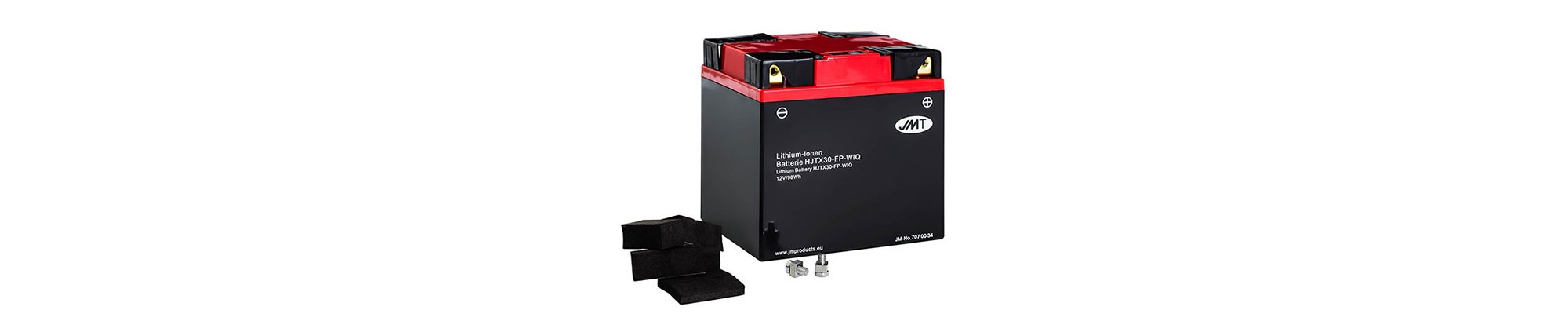 Baterias de litio para moto JMT línea HJT 2 años de garantía